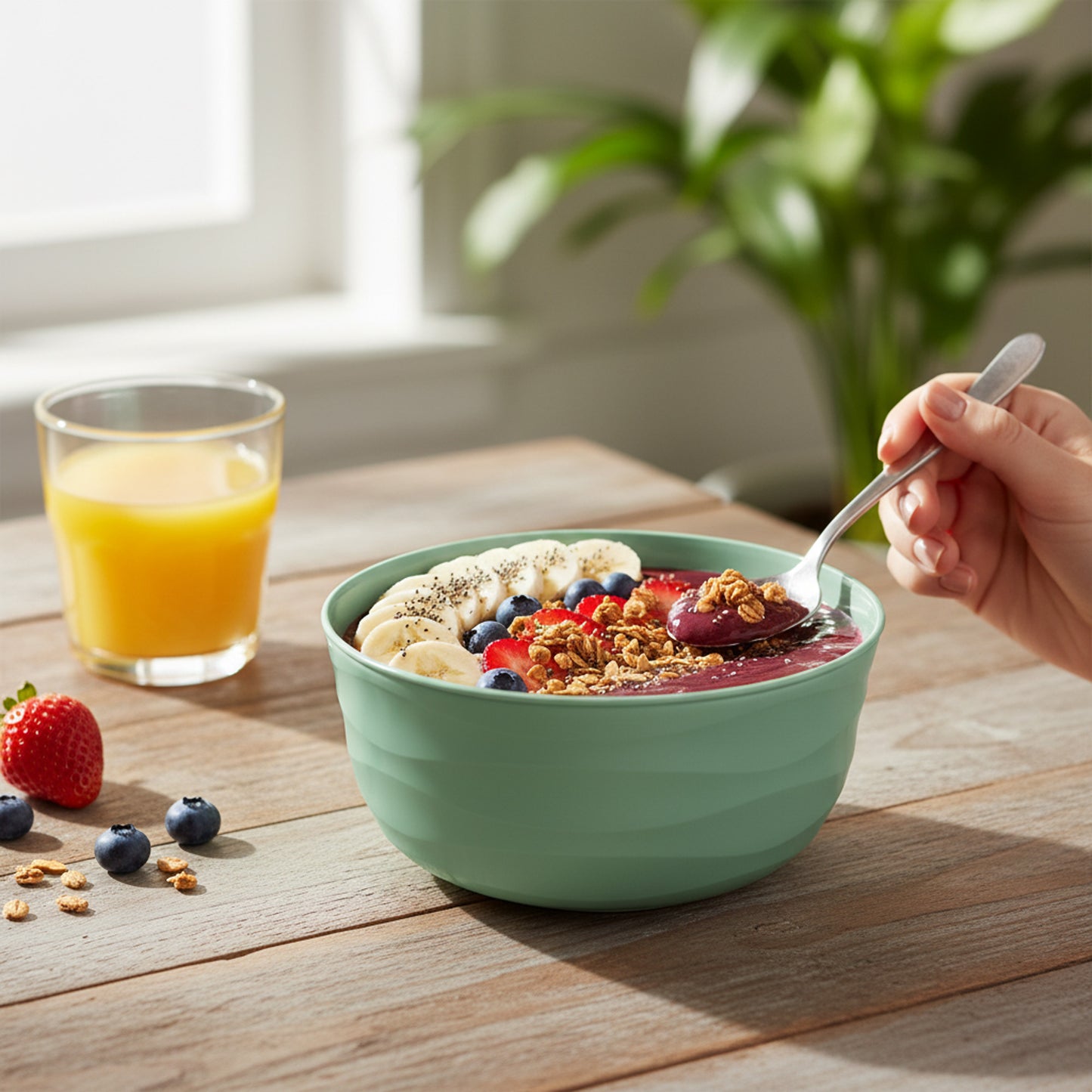 Pera 0.5Lt Round Bowl Green