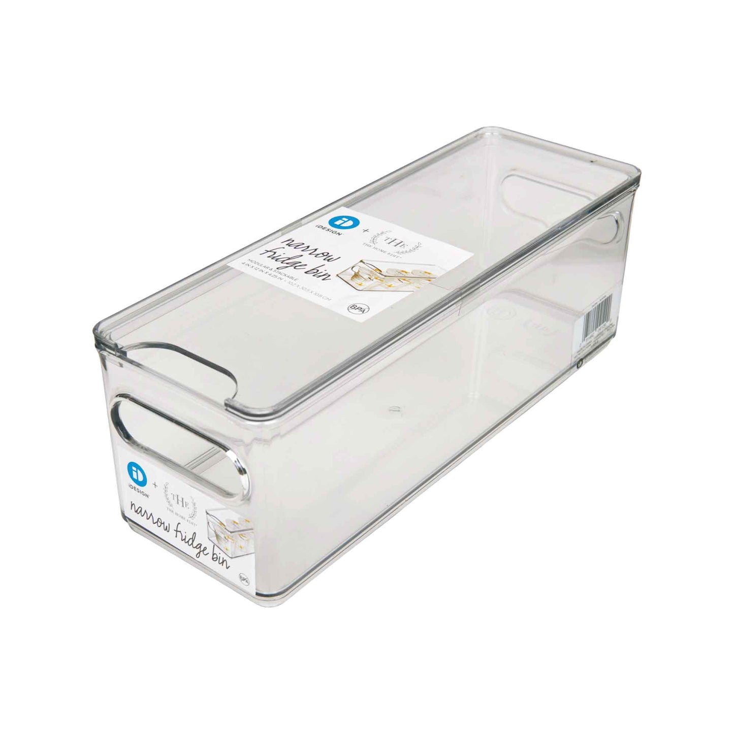 iDesign The Home Edit Narrow Fridge Bin Clear