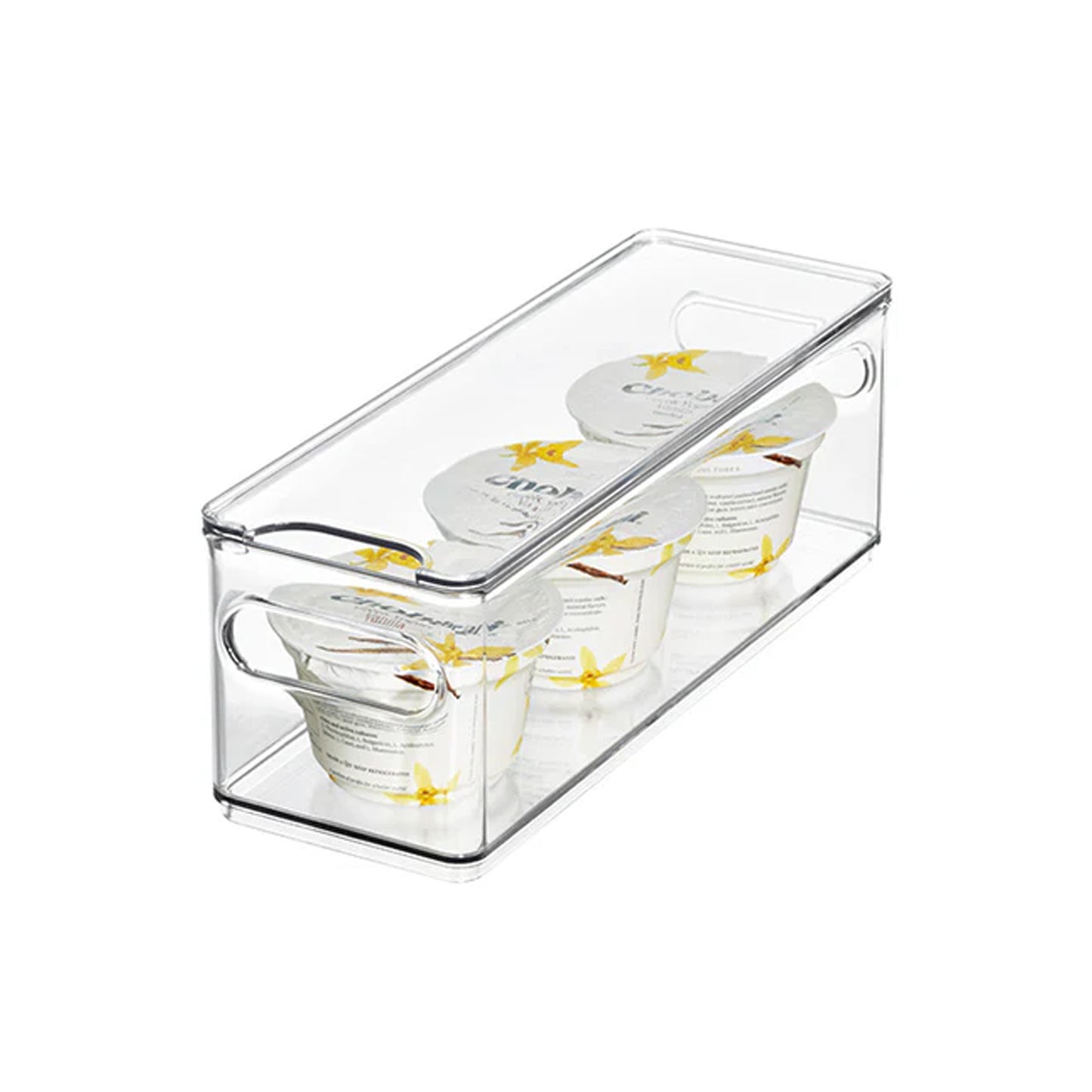 iDesign The Home Edit Narrow Fridge Bin Clear