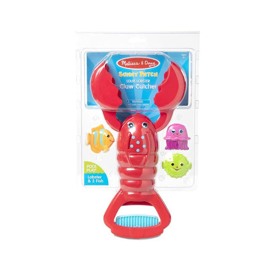 Melissa & Doug Louie Lobster Claw Catcher Pool Toy Red