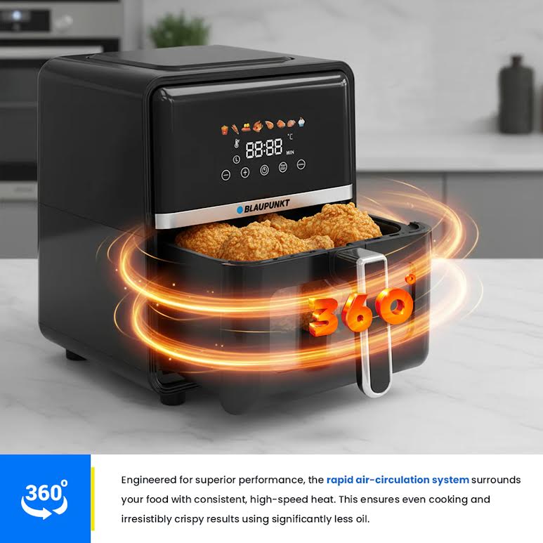 Blaupunkt 5L Digital Air Fryer Black
