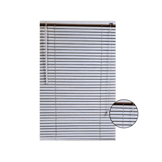 Xclusive Blinds 25mm 210 x 220cm Woodgrain PVC Blinds Silver