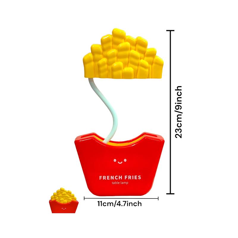 French Fries Table Lamp Red & Yellow