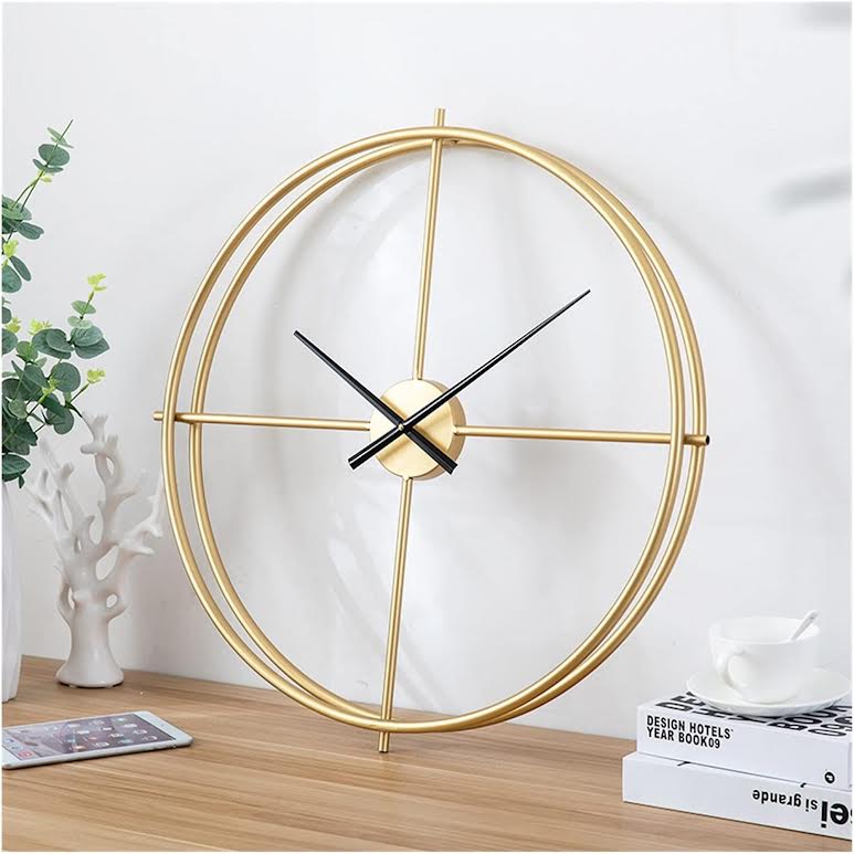 Modern Minimalist Silent Wall Clock Gold