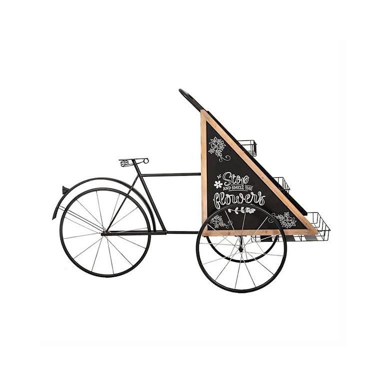 Bicycle Design Flower Planter Black