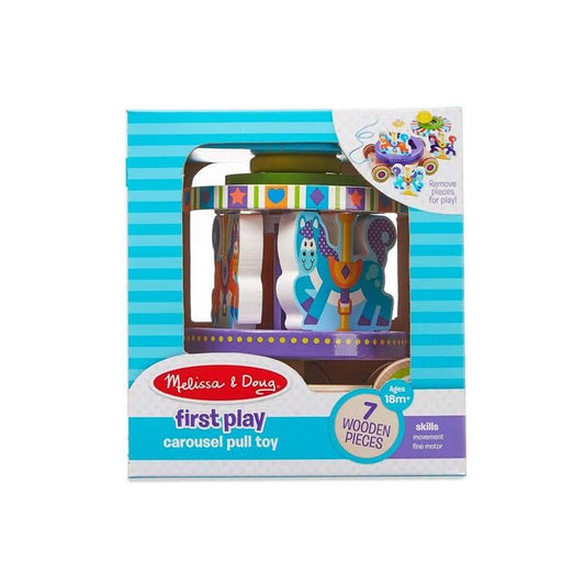 Melissa & Doug First Play Carousel Pull Toy Multicoloured