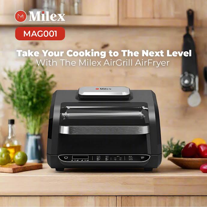 Milex 6Lt AirGrill Air Fryer Black
