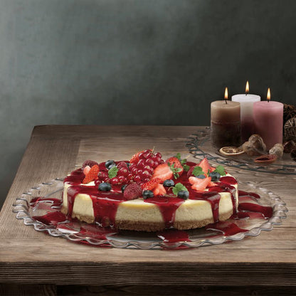 Pasabahce 37cm Patisserie Plate Clear