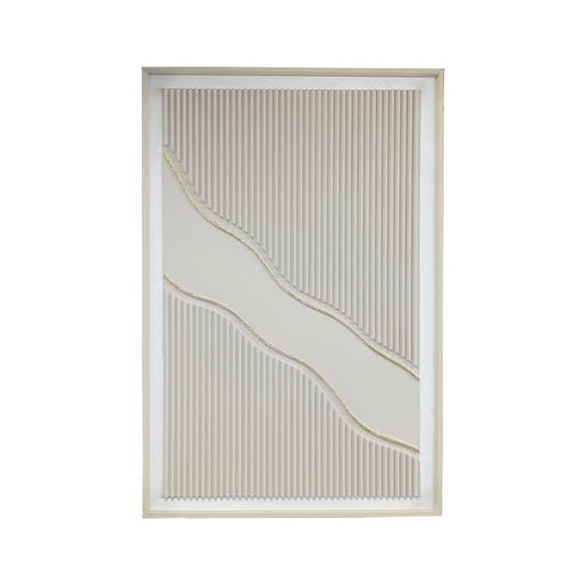 80 x 120cm Line Design Frame Cream