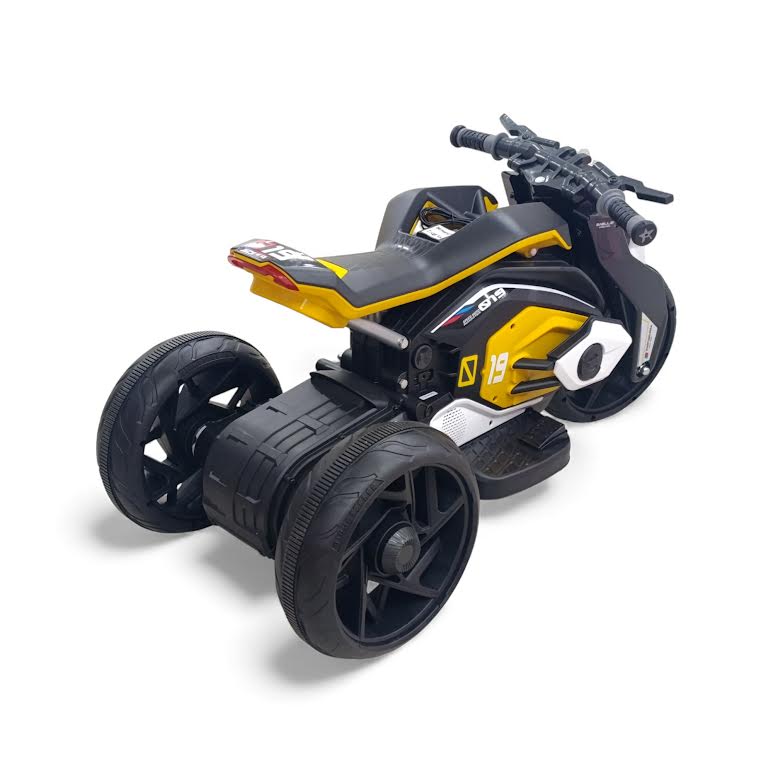 Kids Ride On Motorbike Black & Yellow