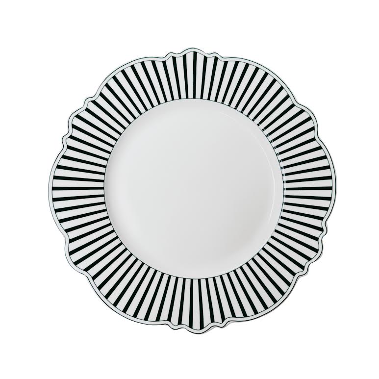 Jenna Clifford Ivory Noir 30cm Charger Black & White
