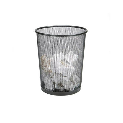 Hillhouse 26cm Wire Wastepaper Basket Black