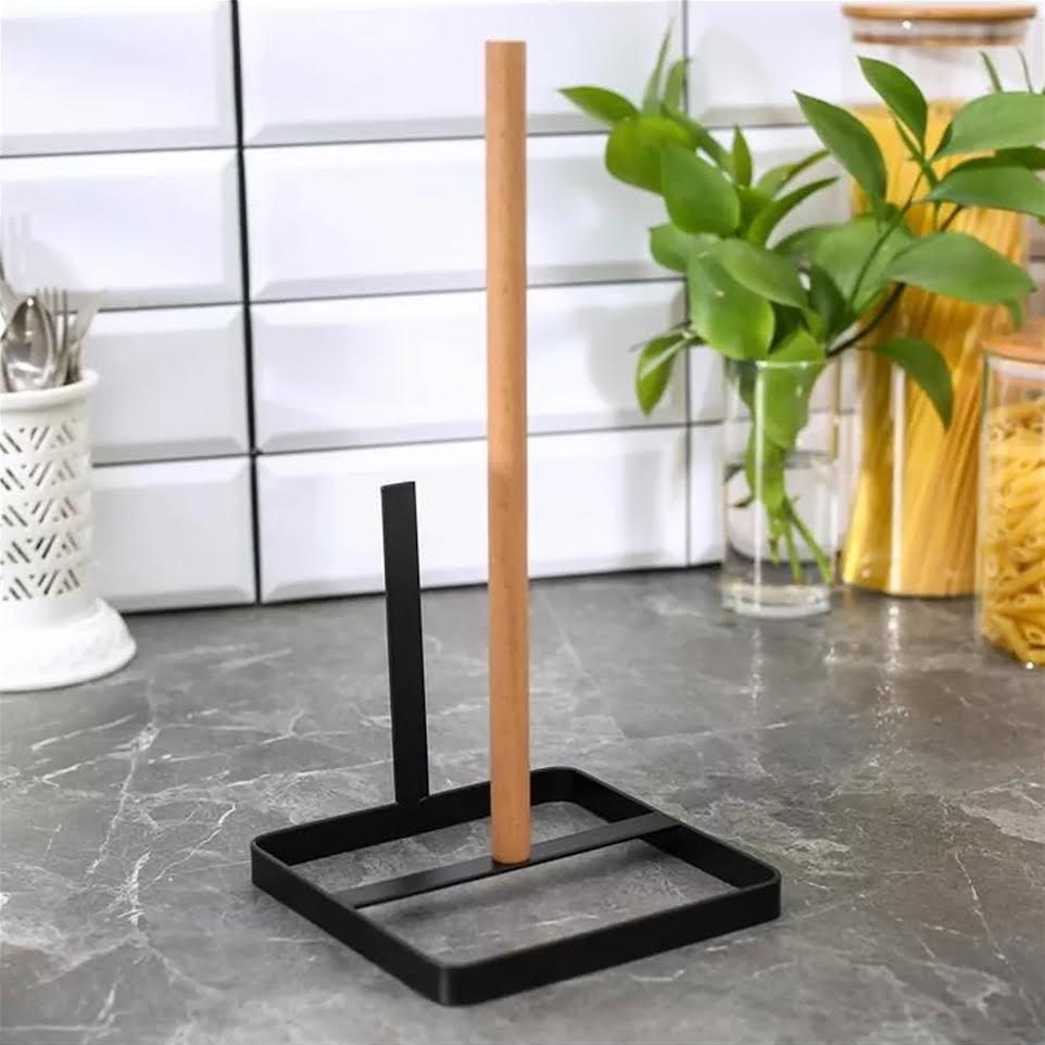 Five Paper Towel Holder Black