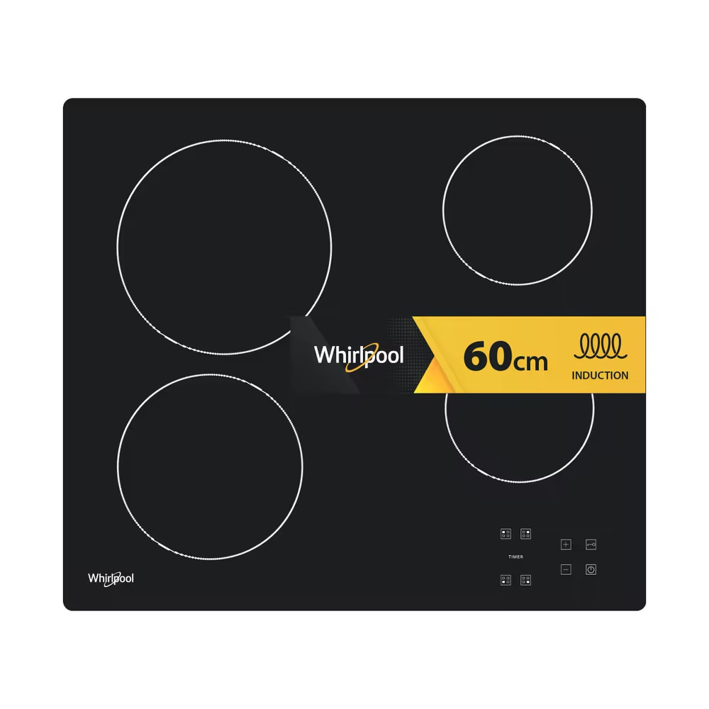 Whirlpool 60cm Electric Hob Black