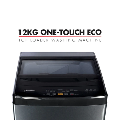 Bennett Read 12kg Top Loader Washing Machine Dark Grey