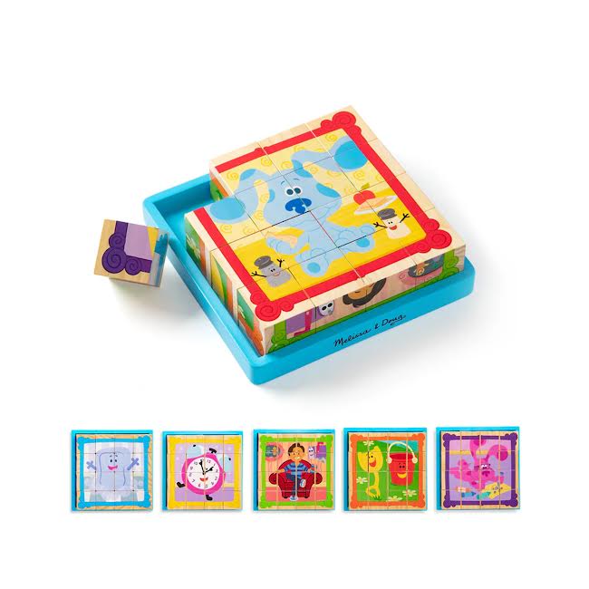 Melissa & Doug Blues Clues & You 16 Piece Cube Puzzle Multicoloured