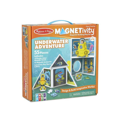 Melissa & Doug 55 Piece Magnetivity Underwater Adventure Set Multicoloured