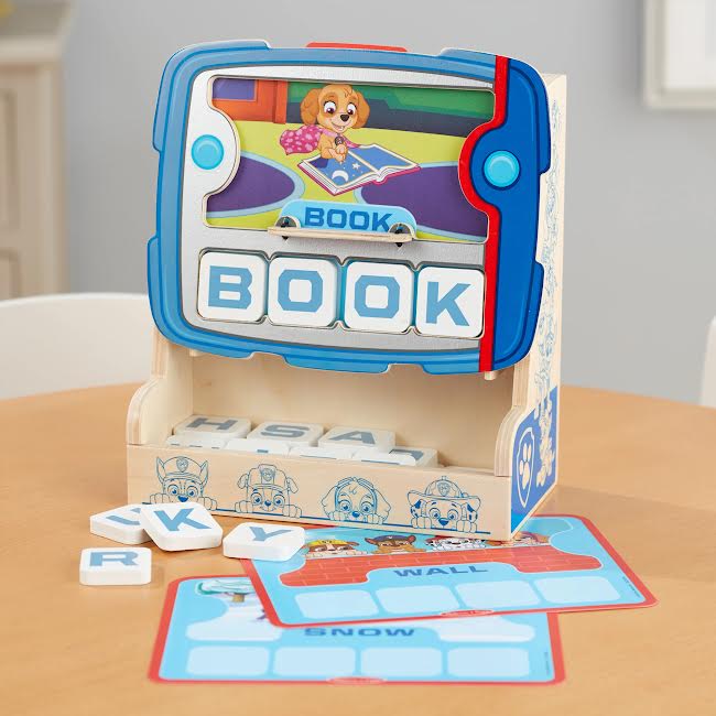 Melissa & Doug Paw Patrol Wooden See & Spell Pup Pad Game Multicoloured
