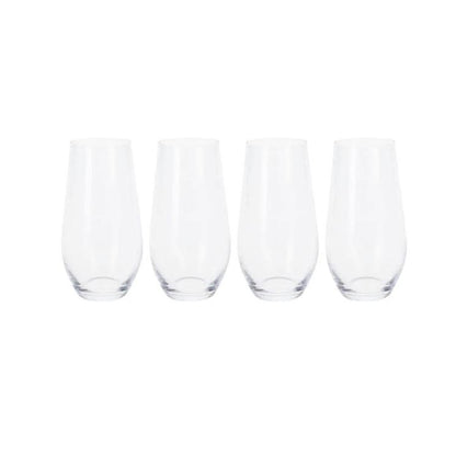 Atmos Fera 4 Piece 580ml Crystal Water Glass Set Clear