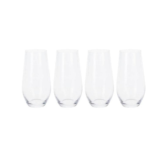 Atmos Fera 4 Piece 580ml Crystal Water Glass Set Clear