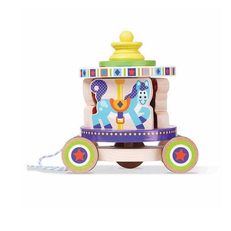 Melissa & Doug First Play Carousel Pull Toy Multicoloured
