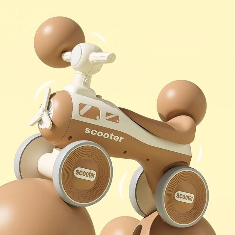 Kids Balance Scooter Brown