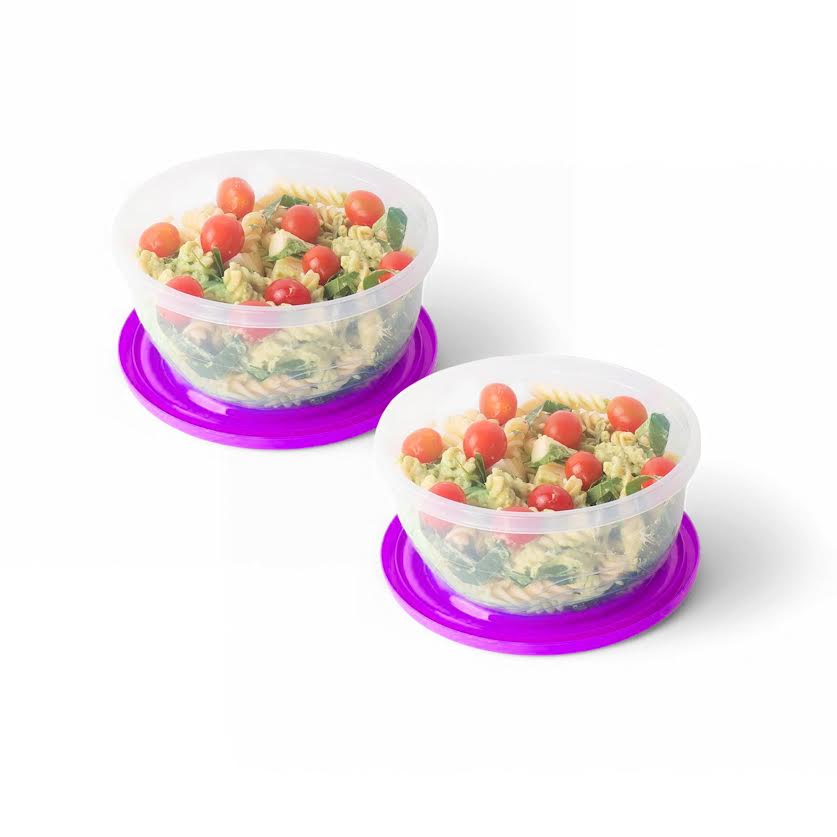 Otima 2 Piece 1Lt Micro Fresh Lunch Box Purple