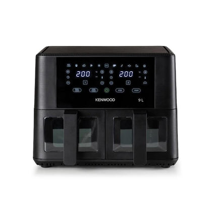 Kenwood 9L Dual Air Fryer with Viewing Window Black