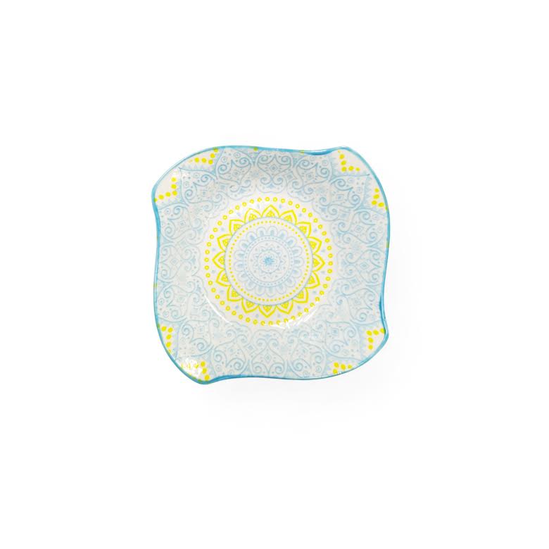 Shanghai Small Bowl Blue, Yellow & White