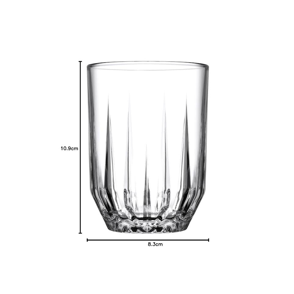 Pasabahce Echo 6 Piece 250ml Water Glass Set Clear