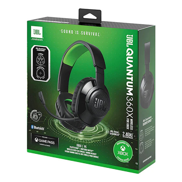 JBL Quantum 360X Console Headset For XBox Black & Green