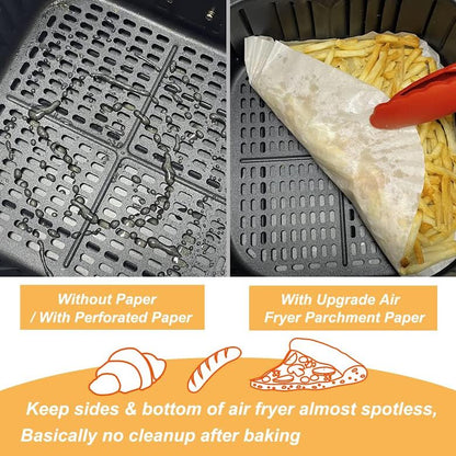Hillhouse 50 Piece Square Airfryer Liner Set White