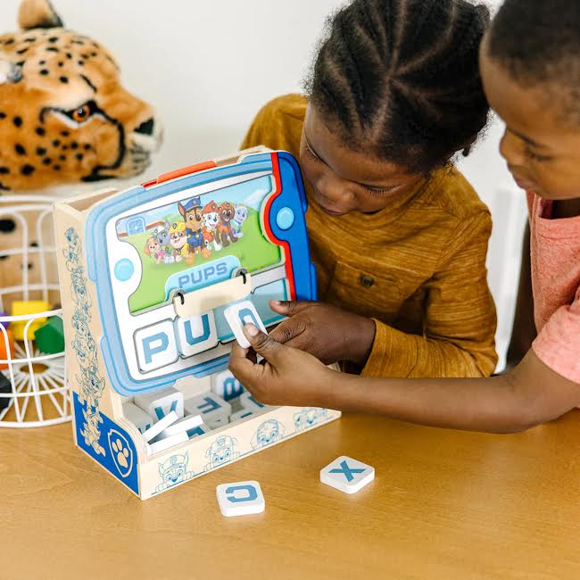 Melissa & Doug Paw Patrol Wooden See & Spell Pup Pad Game Multicoloured