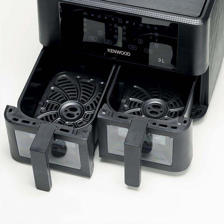 Kenwood 9L Dual Air Fryer with Viewing Window Black