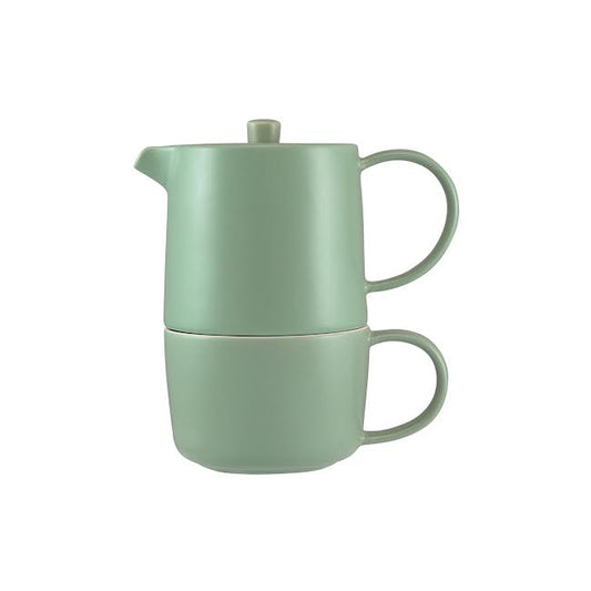 Maxwell & Williams Cafe Life Tea for One With Infuser Seafoam