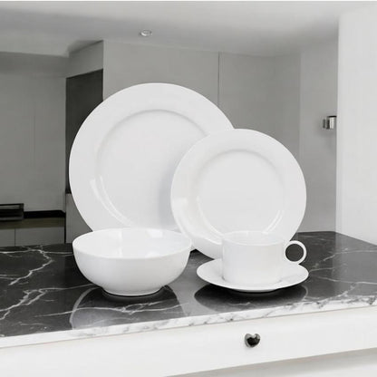 Smeg 20 Piece Porcelain Dinner Set White
