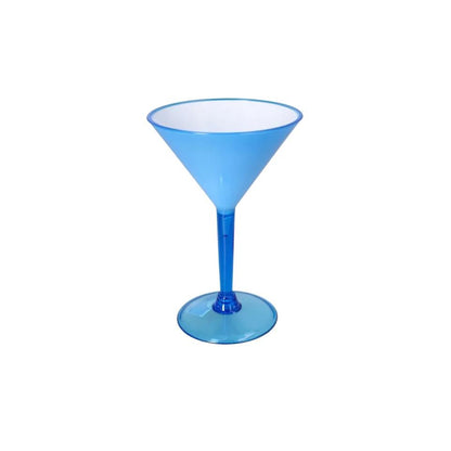 CH 250ml Plastic Martini Glass Blue