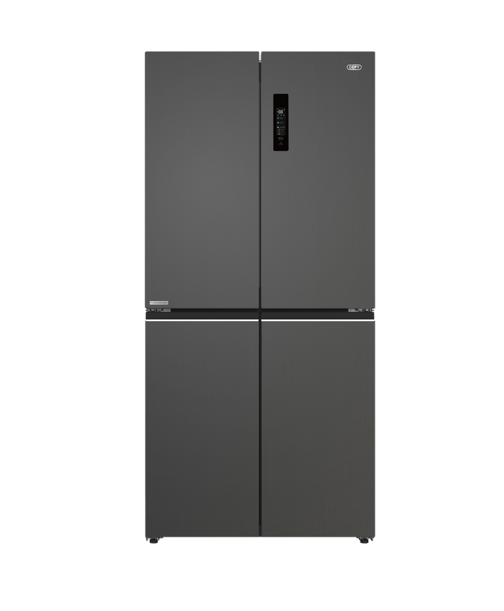 Defy 601L A++ Multidoor Side-by-Side Fridge Grey