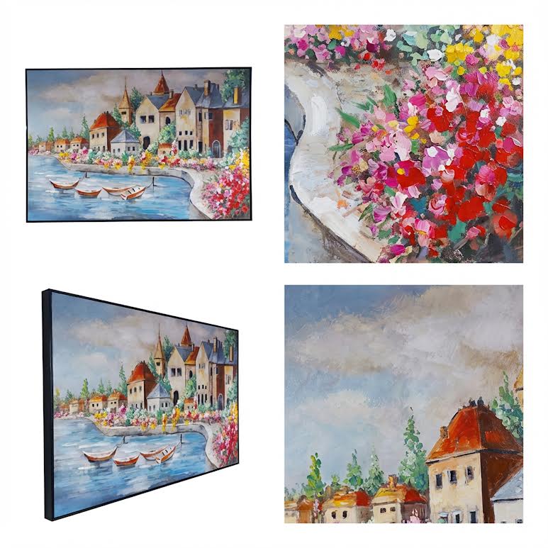 80 x 120cm Canal City Frame Multicoloured
