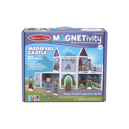 Melissa & Doug 82 Piece Magnetivity Magnetic Dress-Up Play Set Medieval Castle Multicoloured