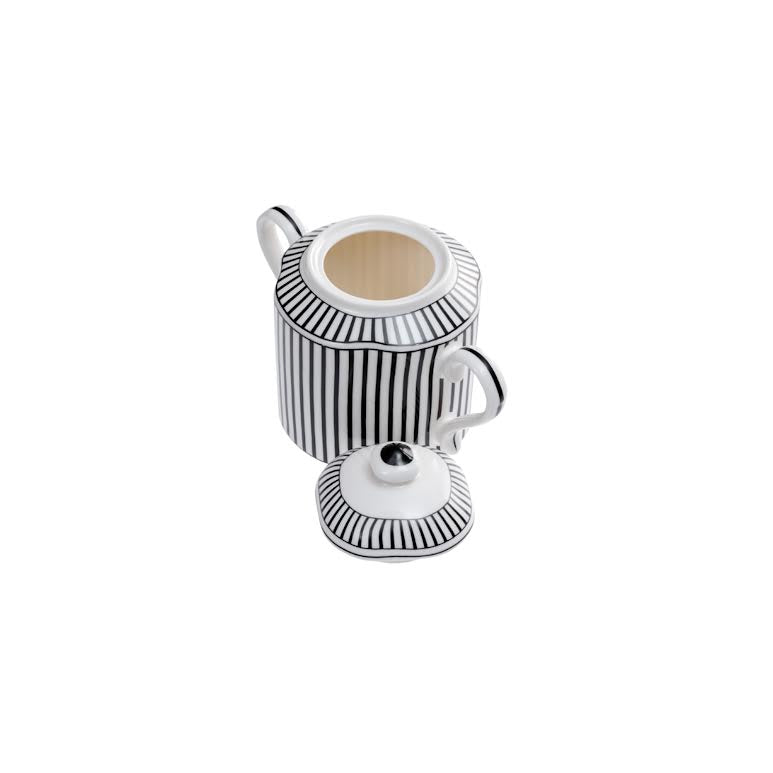 Jenna Clifford Ivory Noir Sugar Pot Black & White