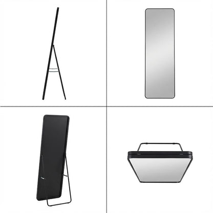 Free Standing Mirror Black