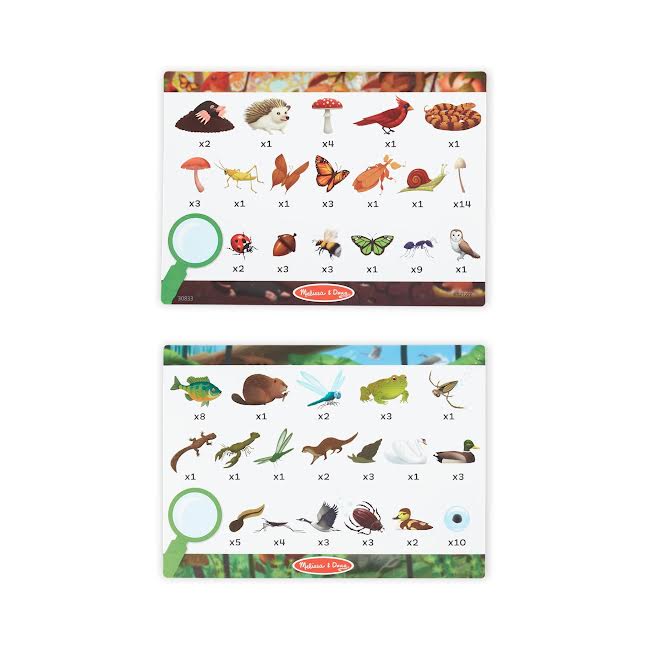 Melissa & Doug Let's Explore Double-Sided Wildlife Seek and Find Puzzle Multicoloured
