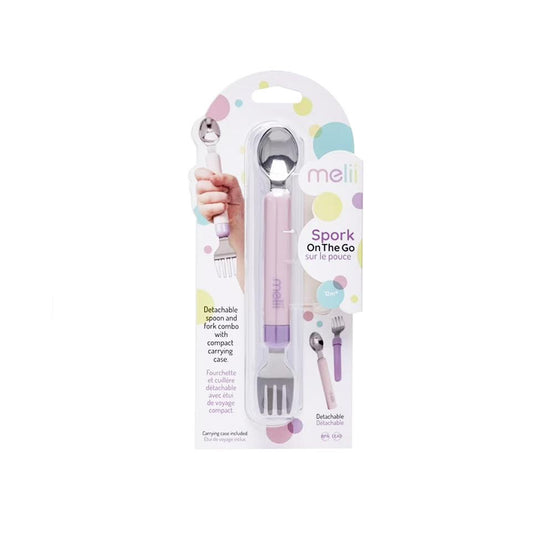 Melii Cutlery On The Go Set Pink & Purple