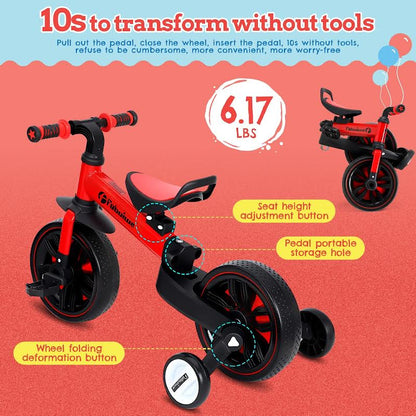 Toddler Balance Bicycle Red