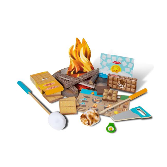 Melissa & Doug Let's Explore Campfire S'mores Play Set Multicoloured
