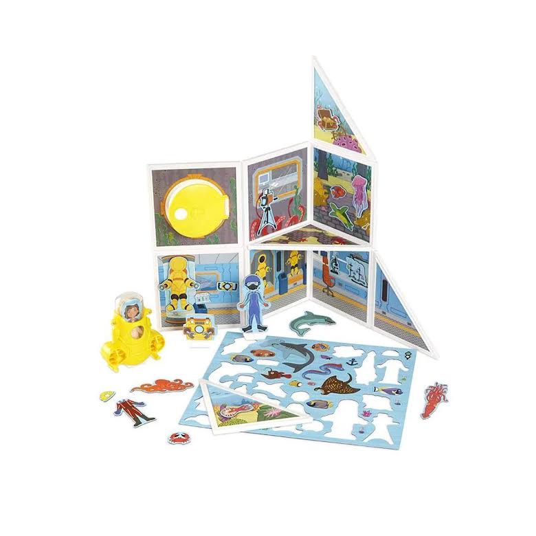 Melissa & Doug 55 Piece Magnetivity Underwater Adventure Set Multicoloured