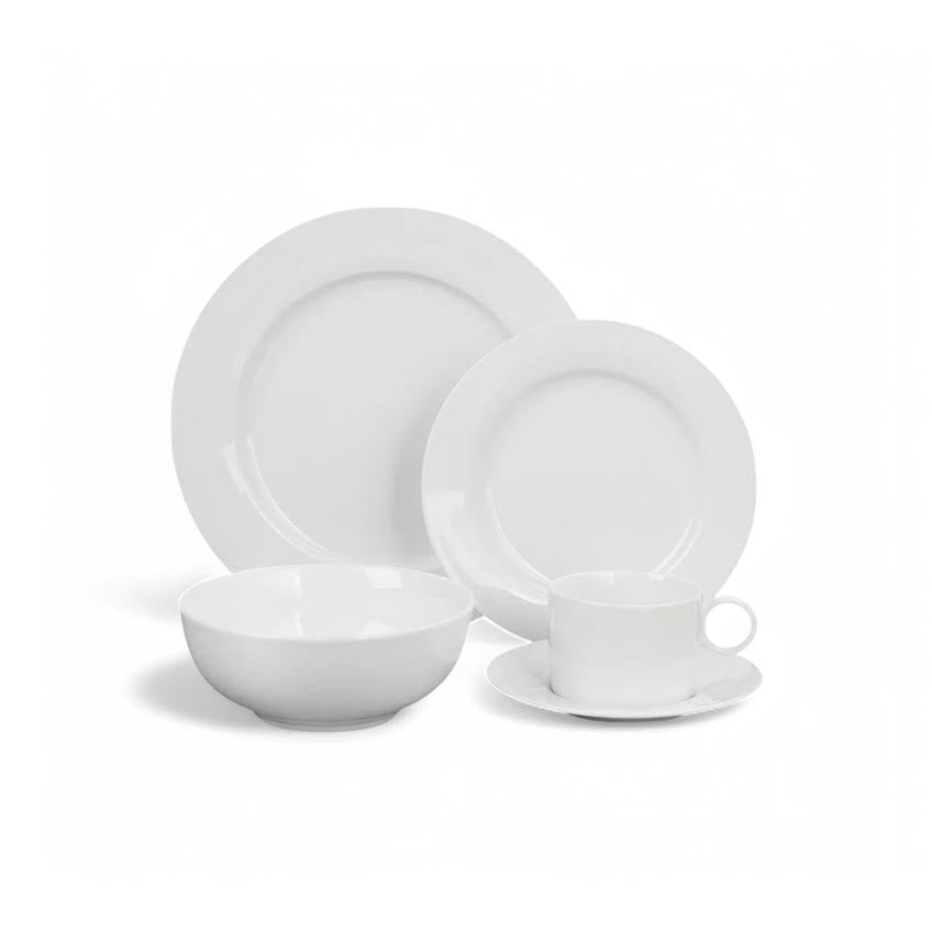 Smeg 20 Piece Porcelain Dinner Set White