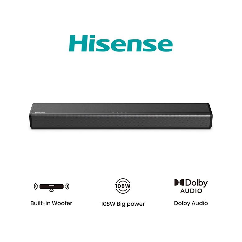Hisense 2,1Ch All-In-One Soundbar Black