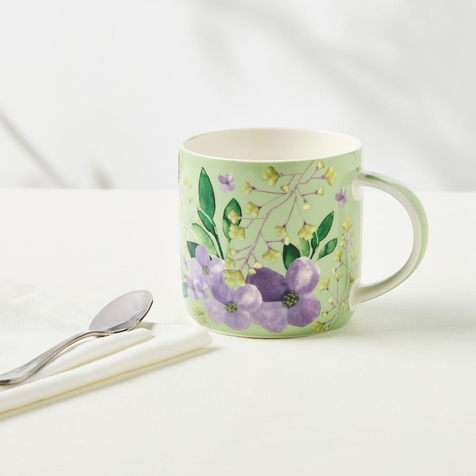 Maxwell & Williams 480ml Bouquet Mug Green